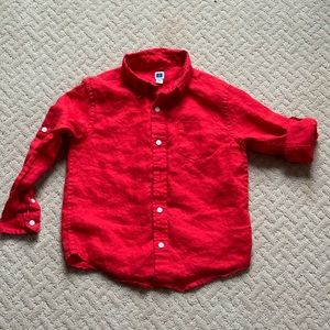 Janie and Jack - size 5 - linen shirt, excellent condition